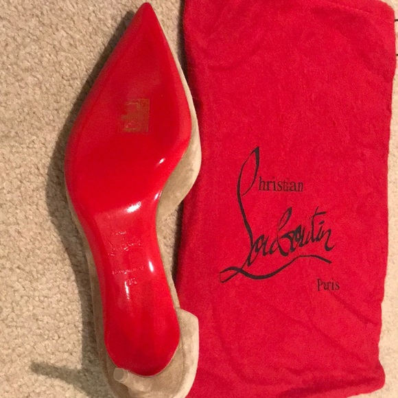 Louboutin suede dorsay pump 70mm NEVER WORN!!! - Picture 4 of 4